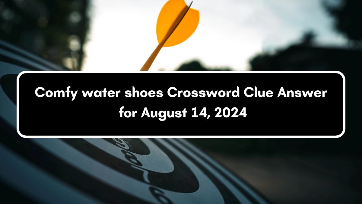 LA Times Comfy water shoes Crossword Clue Puzzle Answer from August 14, 2024