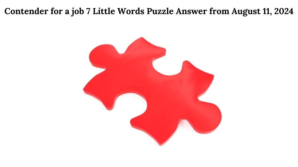 Contender for a job 7 Little Words Puzzle Answer from August 11, 2024