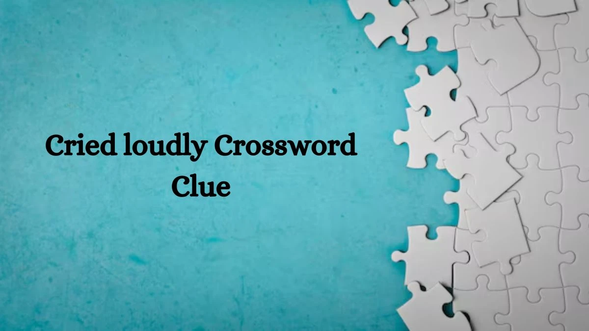 Cried loudly NYT Crossword Clue Puzzle Answer on August 20, 2024