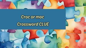 LA Times Croc or moc Crossword Clue Puzzle Answer from August 17, 2024