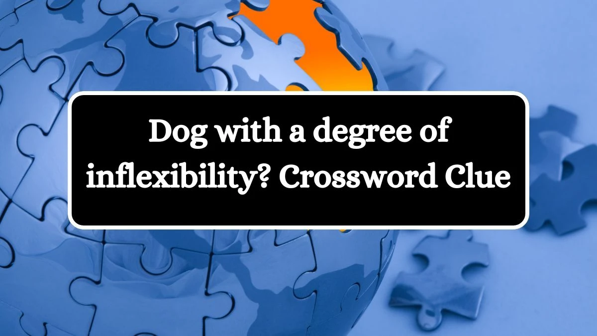 Dog with a degree of inflexibility? Crossword Clue Puzzle Answer from August 19, 2024