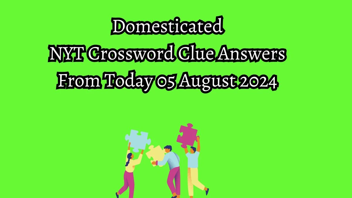 NYT Domesticated Crossword Clue Puzzle Answer from August 05, 2024