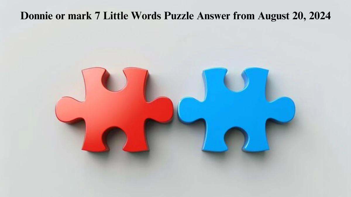 Donnie or mark 7 Little Words Puzzle Answer from August 20, 2024