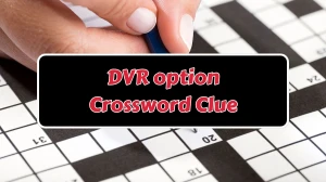 LA Times DVR option Crossword Puzzle Answer from August 07, 2024