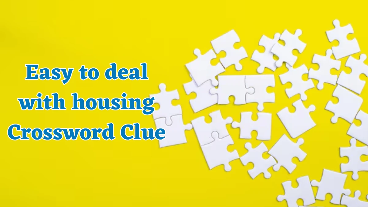 Easy to deal with housing Crossword Clue Puzzle Answer from August 03, 2024