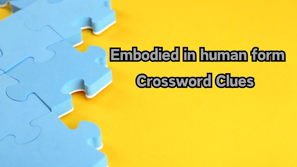 Universal Embodied in human form Crossword Clue Puzzle Answer from August 12, 2024