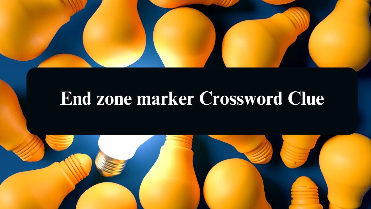 NYT End zone marker Crossword Clue Puzzle Answer from August 14, 2024