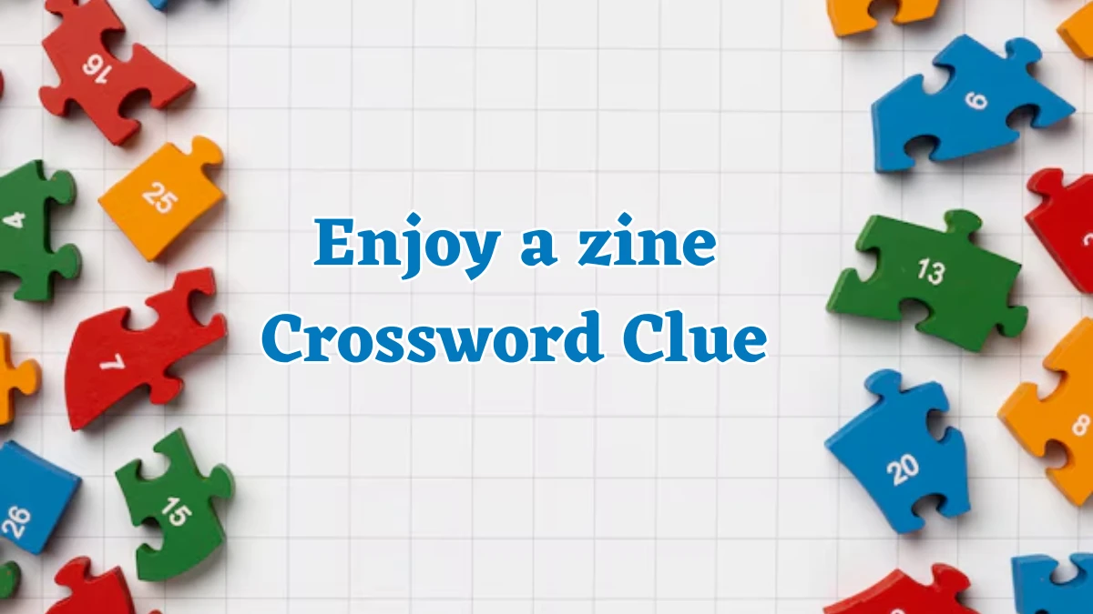 USA Today Enjoy a zine Crossword Clue Puzzle Answer from August 03, 2024