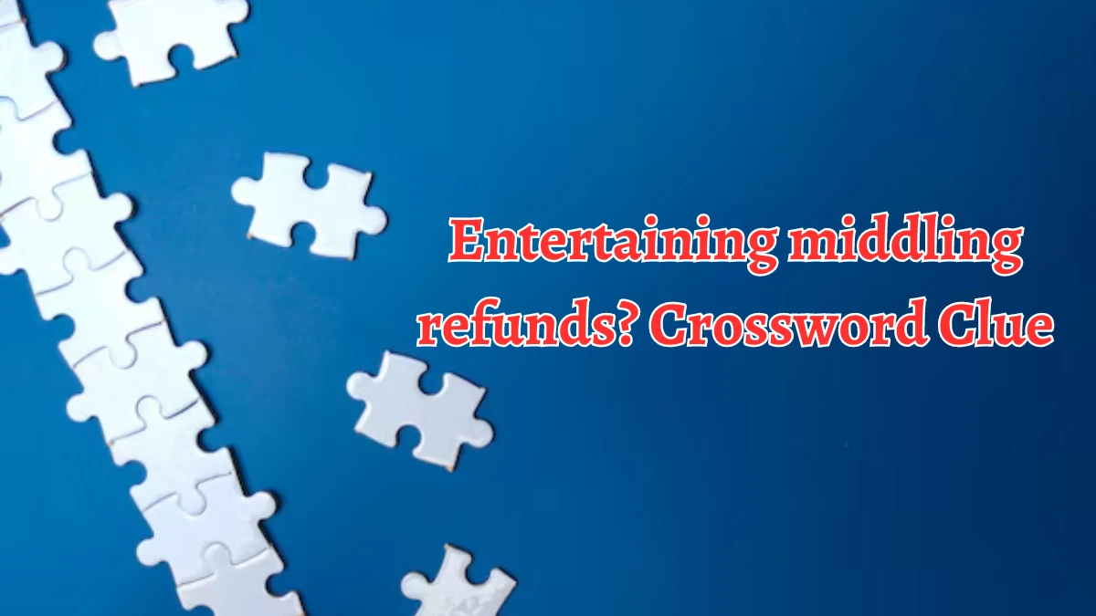 Entertaining middling refunds? Crossword Clue Puzzle Answer from August 19, 2024