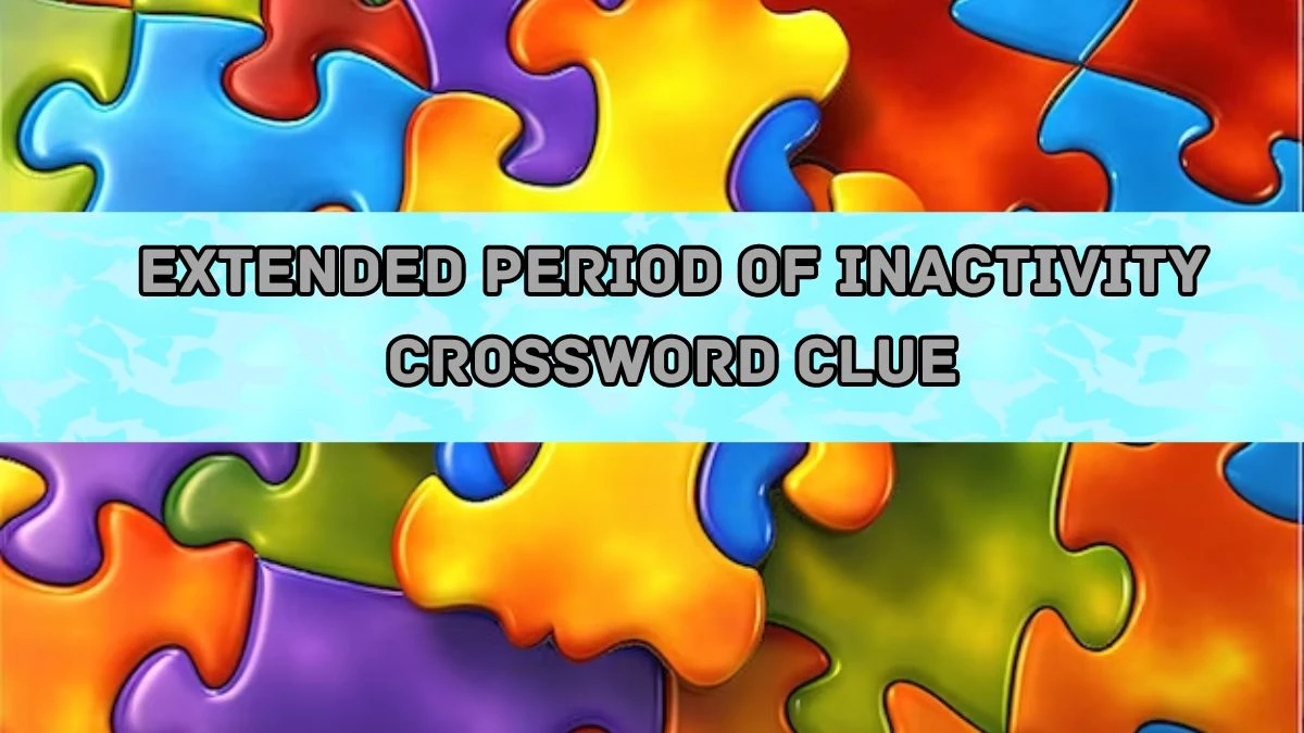 Extended period of inactivity NYT Crossword Clue Puzzle Answer from August 20, 2024