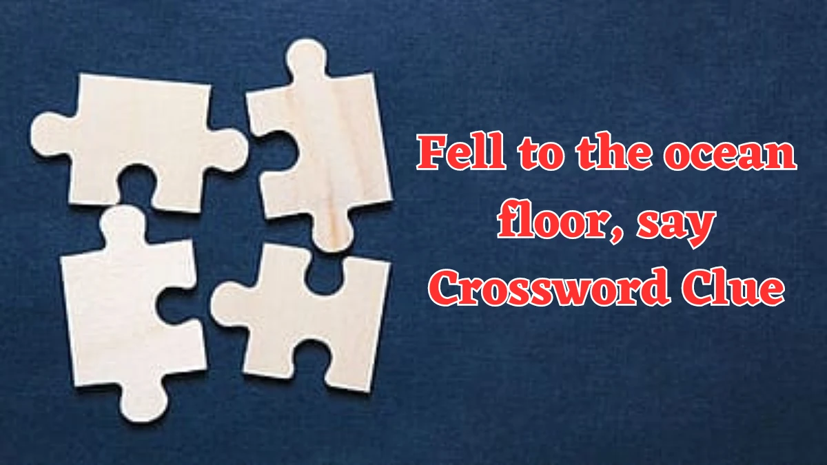 Universal Fell to the ocean floor, say Crossword Clue Puzzle Answer from August 03, 2024