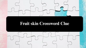 USA Today Fruit skin Crossword Clue Puzzle Answer from August 01, 2024