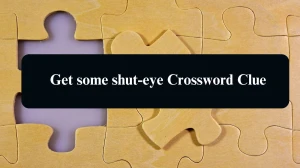 Get some shut-eye NYT Crossword Clue Puzzle Answer from August 14, 2024