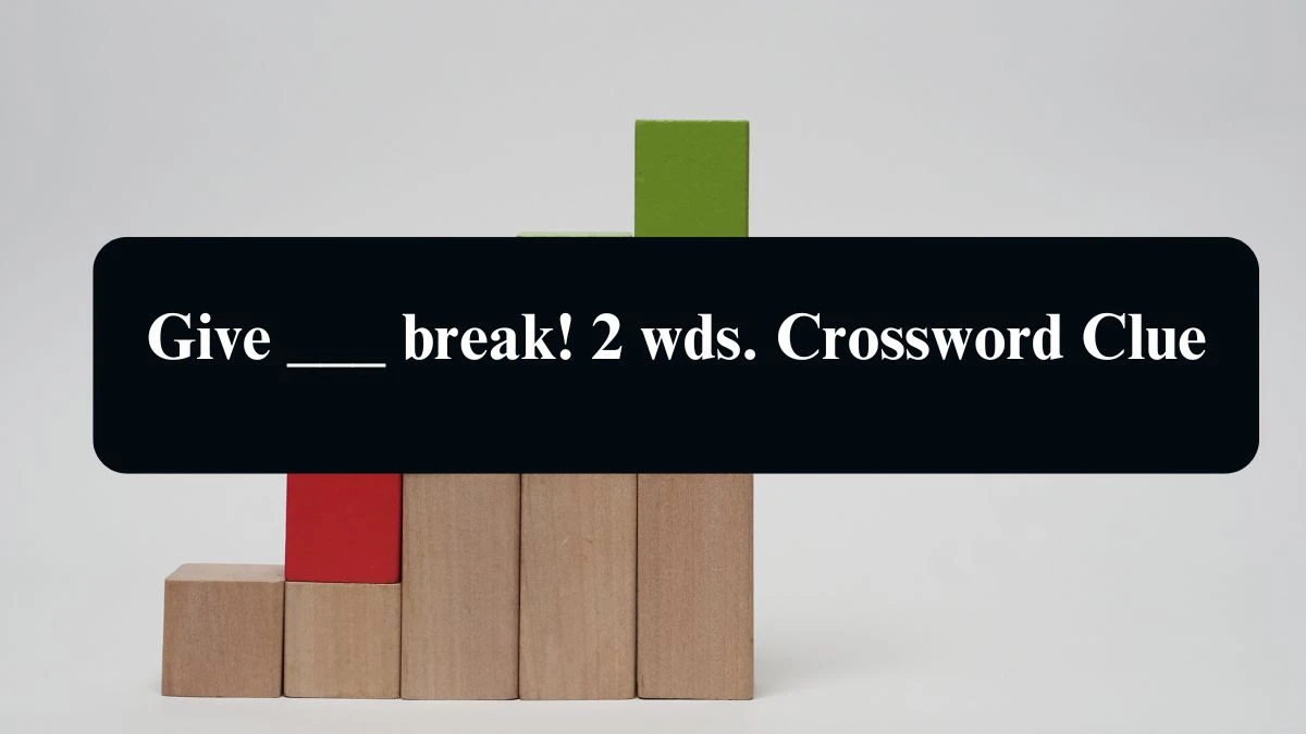 Give ___ break! 2 wds. Daily Themed Crossword Clue Puzzle Answer from August 13, 2024