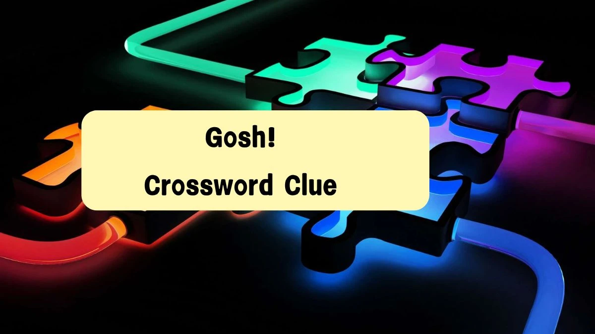 Gosh! Daily Commuter Crossword Clue Puzzle Answer from August 08, 2024