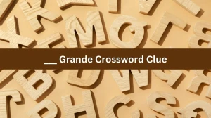 LA Times ___ Grande Crossword Puzzle Answer from August 20, 2024