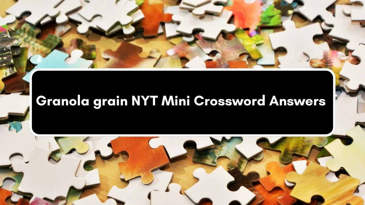 Granola grain NYT Crossword Clue Puzzle Answer from August 31, 2024