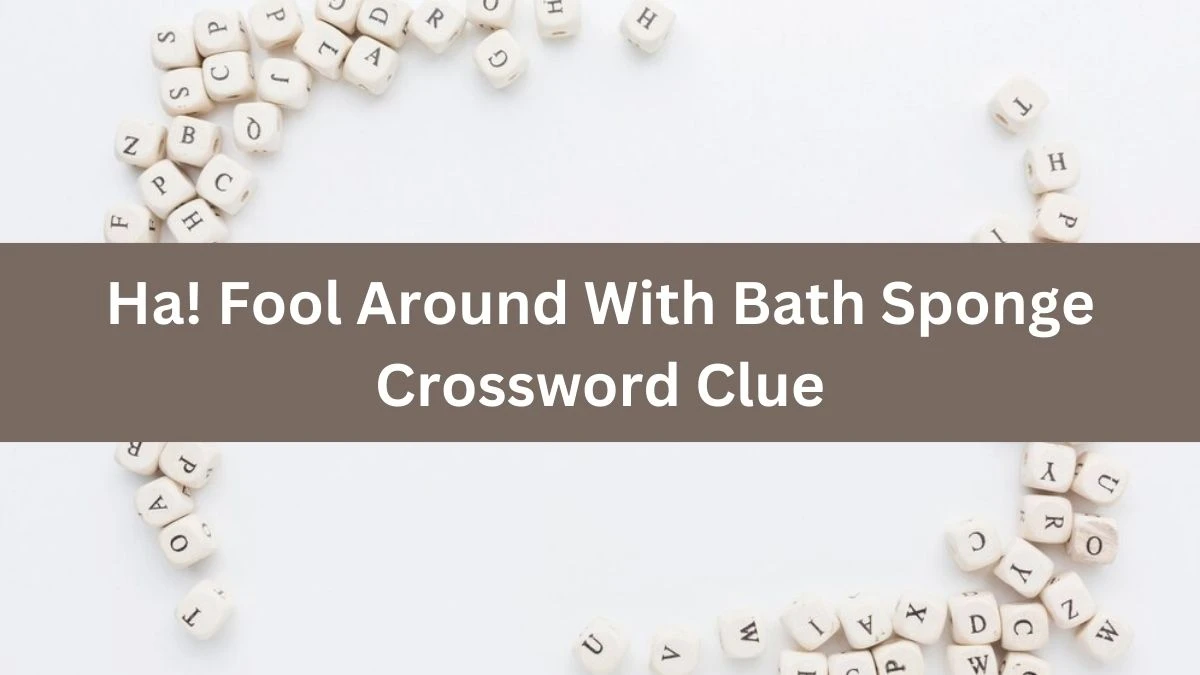 Ha! Fool Around With Bath Sponge Crossword Clue Puzzle Answer from August 03, 2024