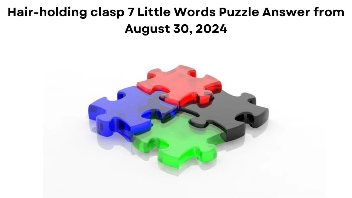 Hair-holding clasp 7 Little Words Puzzle Answer from August 30, 2024