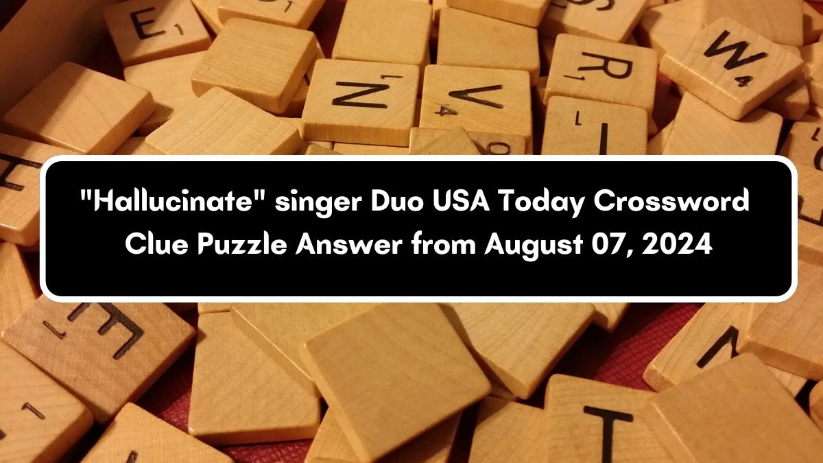 USA Today Hallucinate singer Duo Crossword Clue Puzzle Answer from August 07, 2024