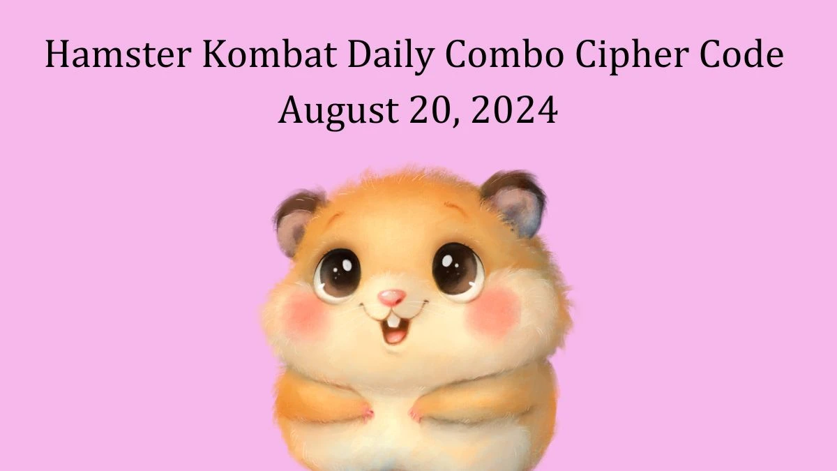 Hamster Kombat Daily Combo Cipher Code August 20, 2024