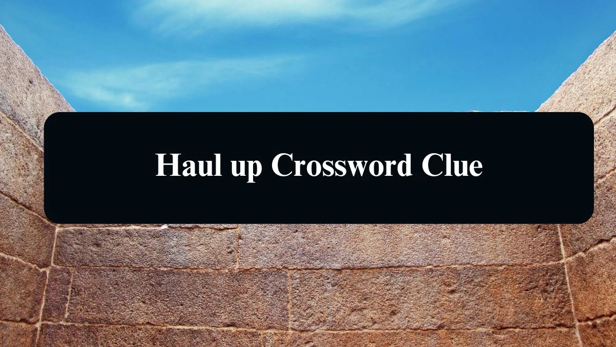 Haul up Crossword Clue Puzzle Answer from August 13, 2024