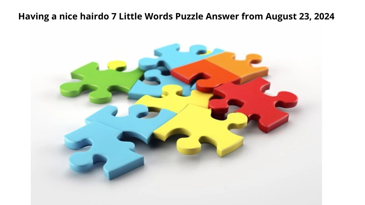 Having a nice hairdo 7 Little Words Puzzle Answer from August 23, 2024