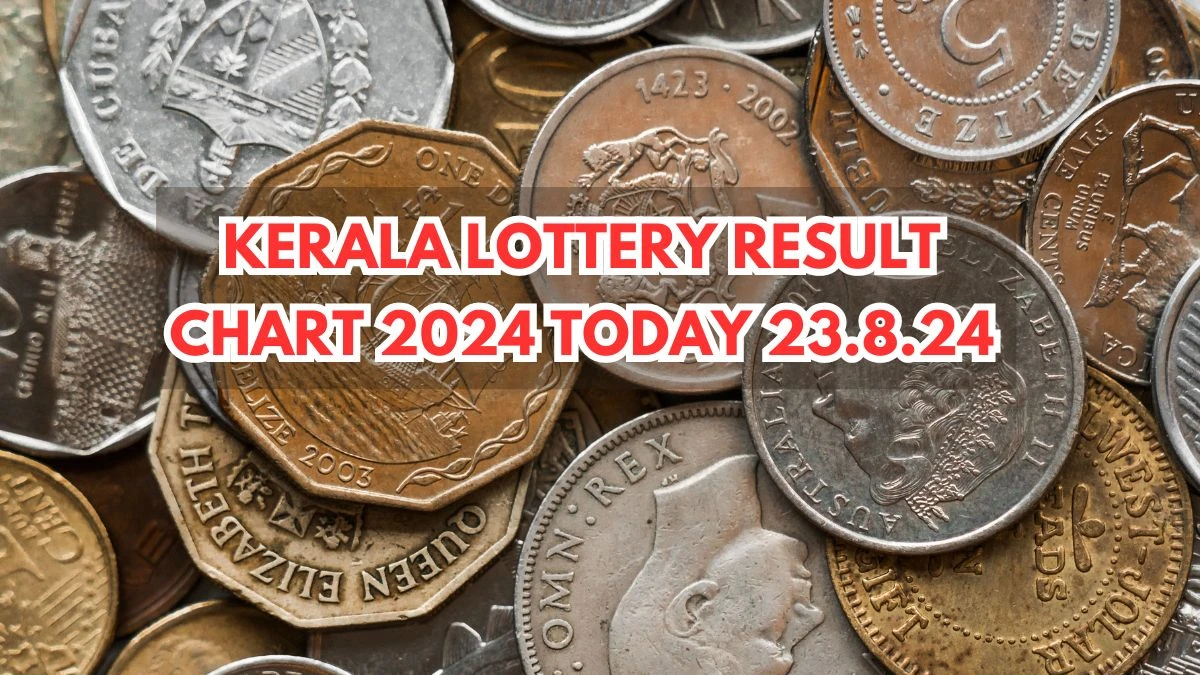 Kerala Lottery Result Chart 2024 Today 23.8.24