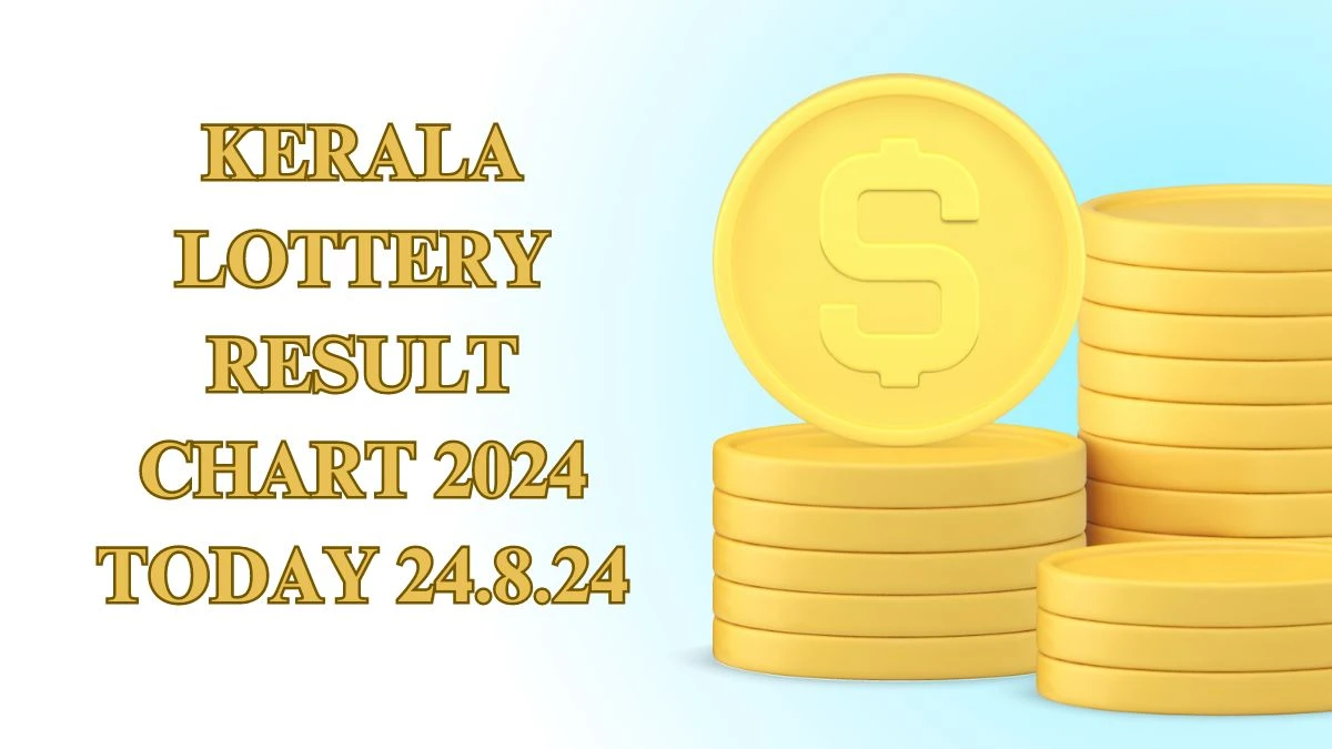 Kerala Lottery Result Chart 2024 Today 24.8.24