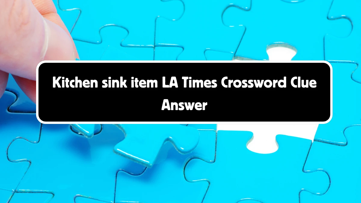 LA Times Kitchen sink item Crossword Clue Puzzle Answer from August 18, 2024