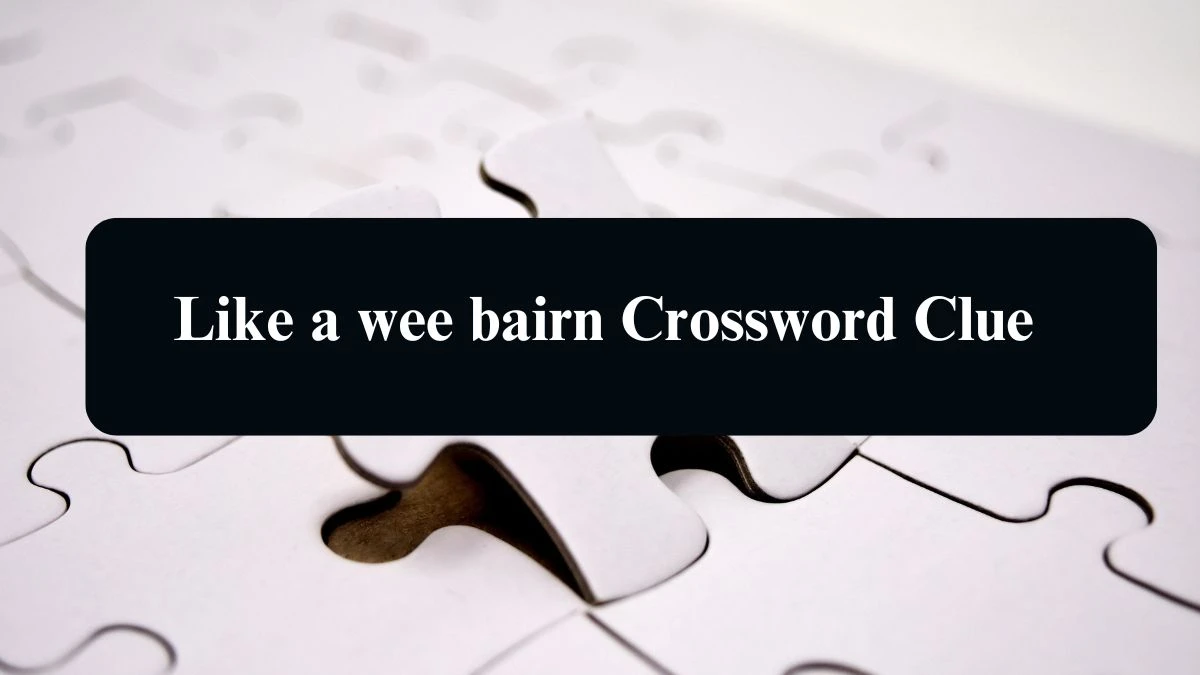 LA Times Like a wee bairn Crossword Clue Answers with 3 Letters from August 15, 2024