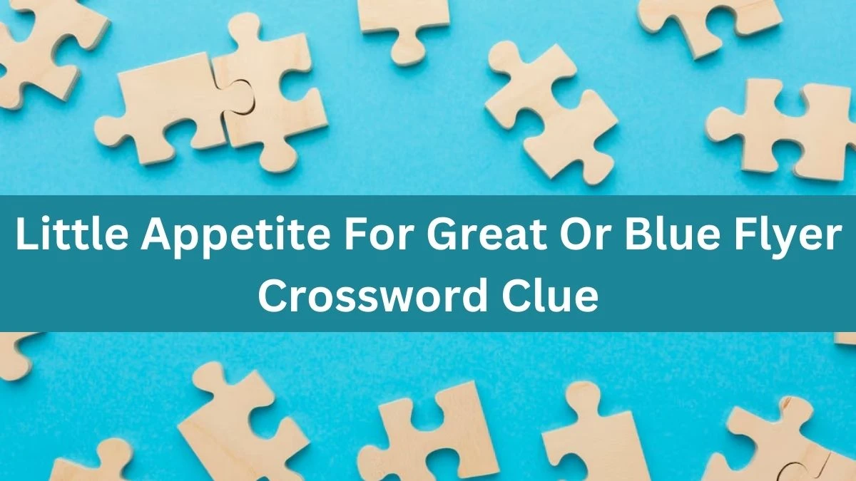 Little Appetite For Great Or Blue Flyer Crossword Clue Puzzle Answer from September 01, 2024