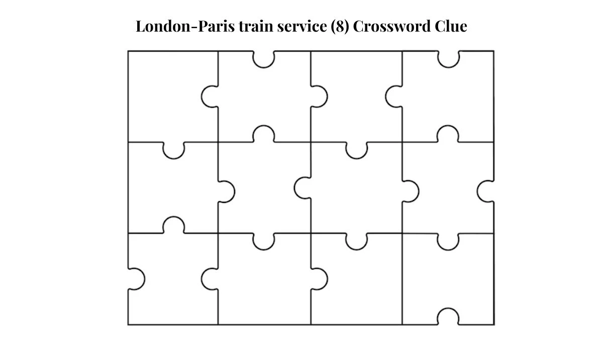 London-Paris train service (8) Crossword Clue Puzzle Answer from August 03, 2024