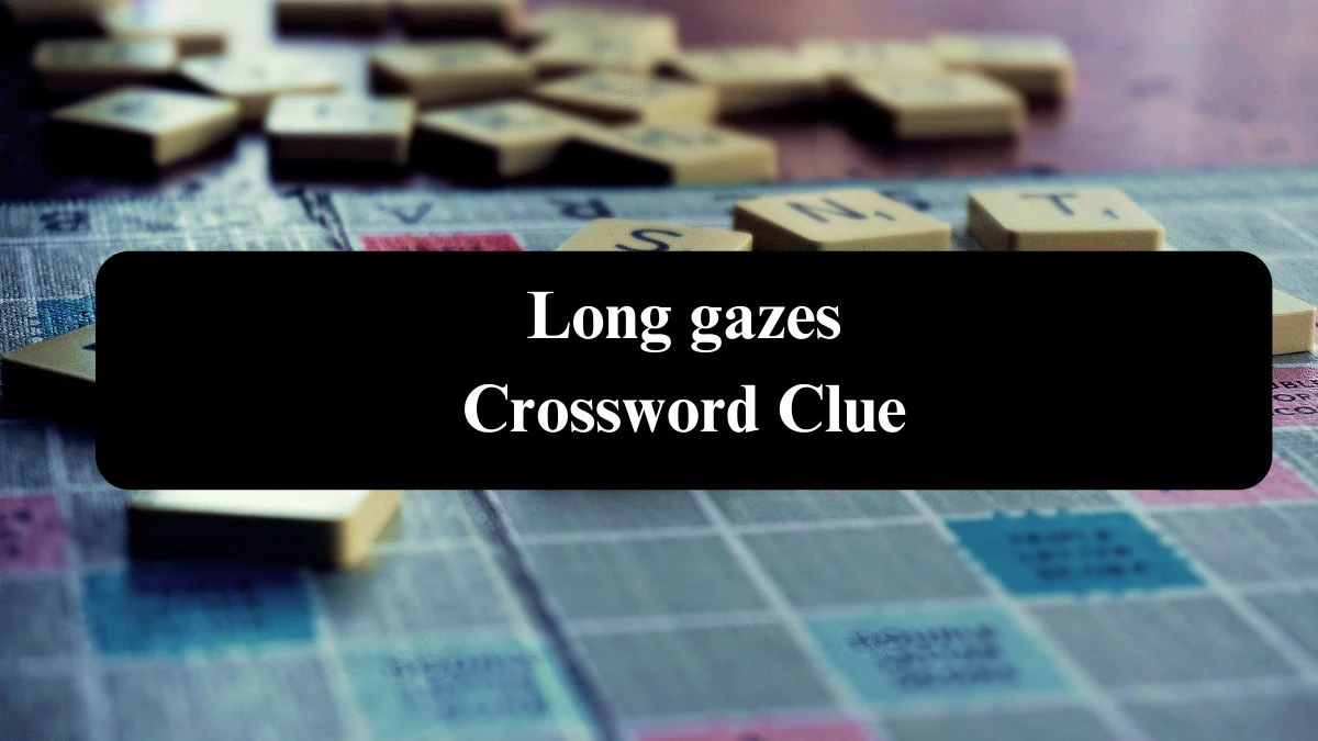 Long gazes Daily Commuter Crossword Clue Puzzle Answer from August 06, 2024