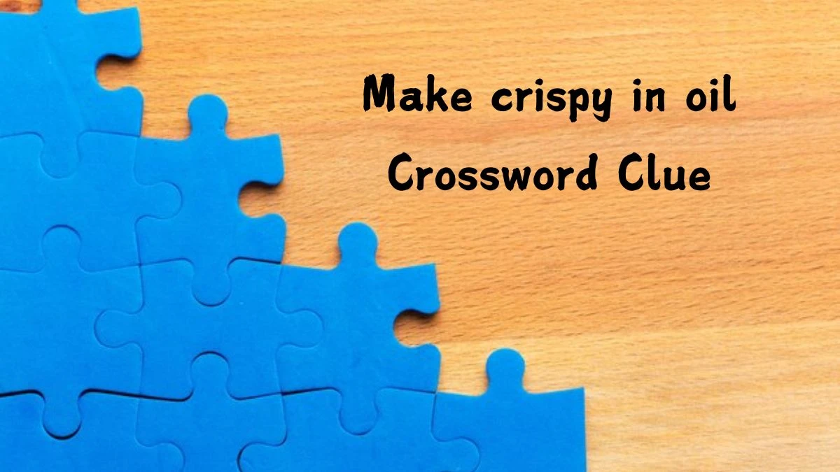 Make crispy in oil Daily Themed Crossword Clue 3 letters Puzzle Answer from August 13, 2024