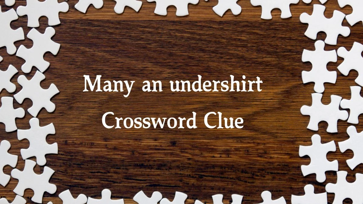 LA Times Many an undershirt Crossword Puzzle Answer from August 22, 2024