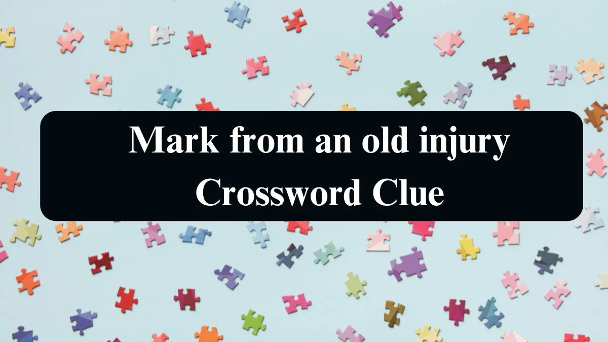 Mark from an old injury Daily Commuter Crossword Clue Puzzle Answer from August 21, 2024