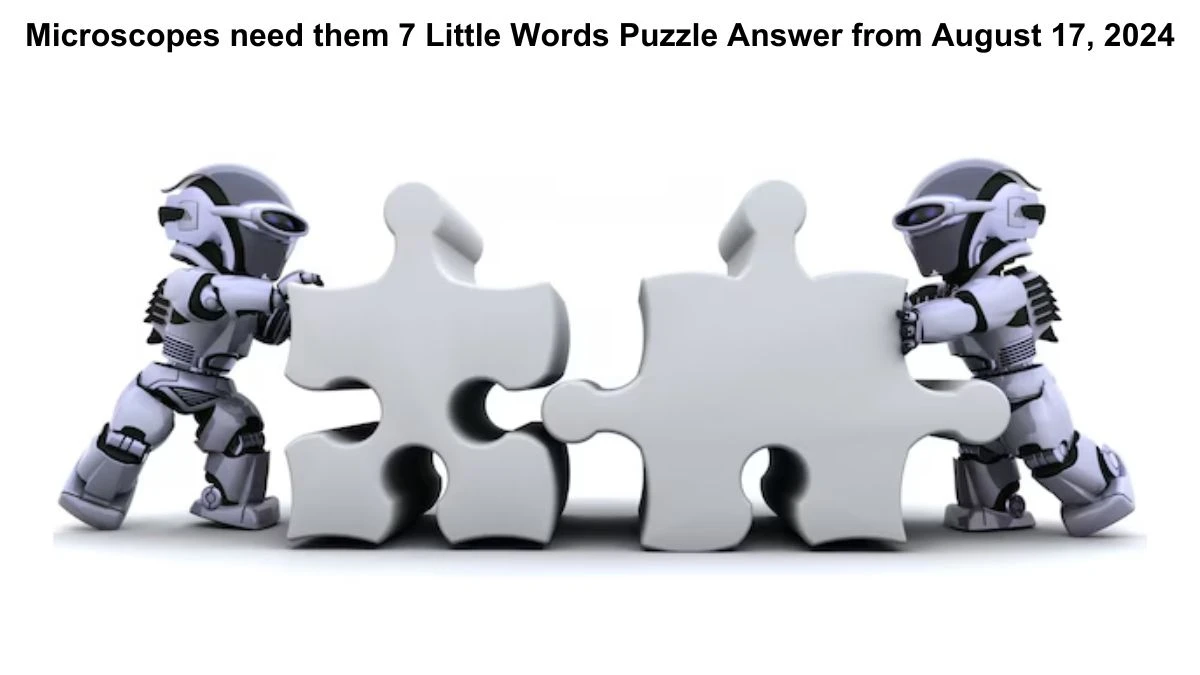 Microscopes need them 7 Little Words Puzzle Answer from August 17, 2024