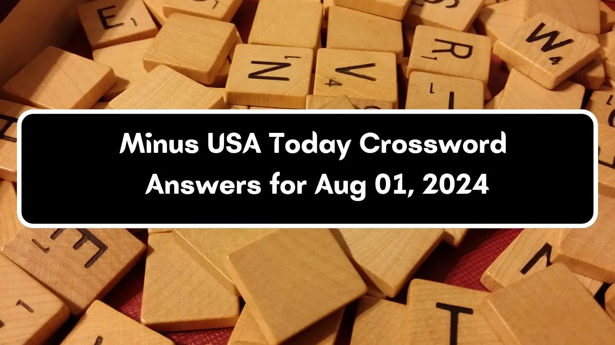 USA Today Minus Crossword Clue Puzzle Answer from August 01, 2024