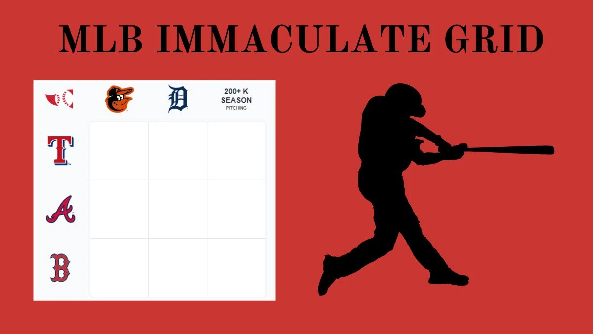 Which MLB player who pitched for the Atlanta Braves and had a season with 200 or more strikeouts? MLB Immaculate Grid Answers for August 05 2024