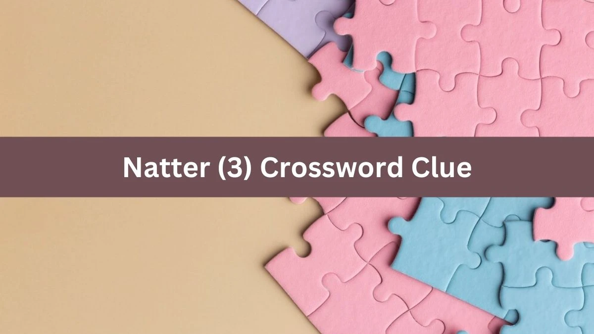 Natter (3) Crossword Clue Puzzle Answer from August 06, 2024