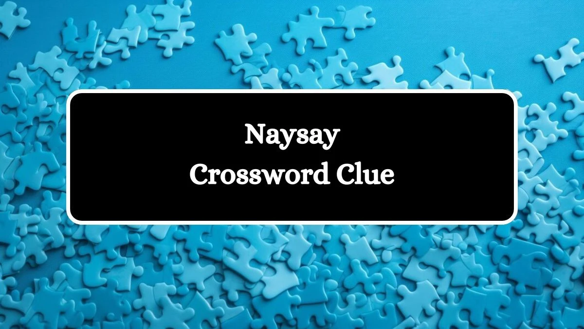 Daily Commuter Naysay Crossword Clue 3 Letters Puzzle Answer from August 10, 2024