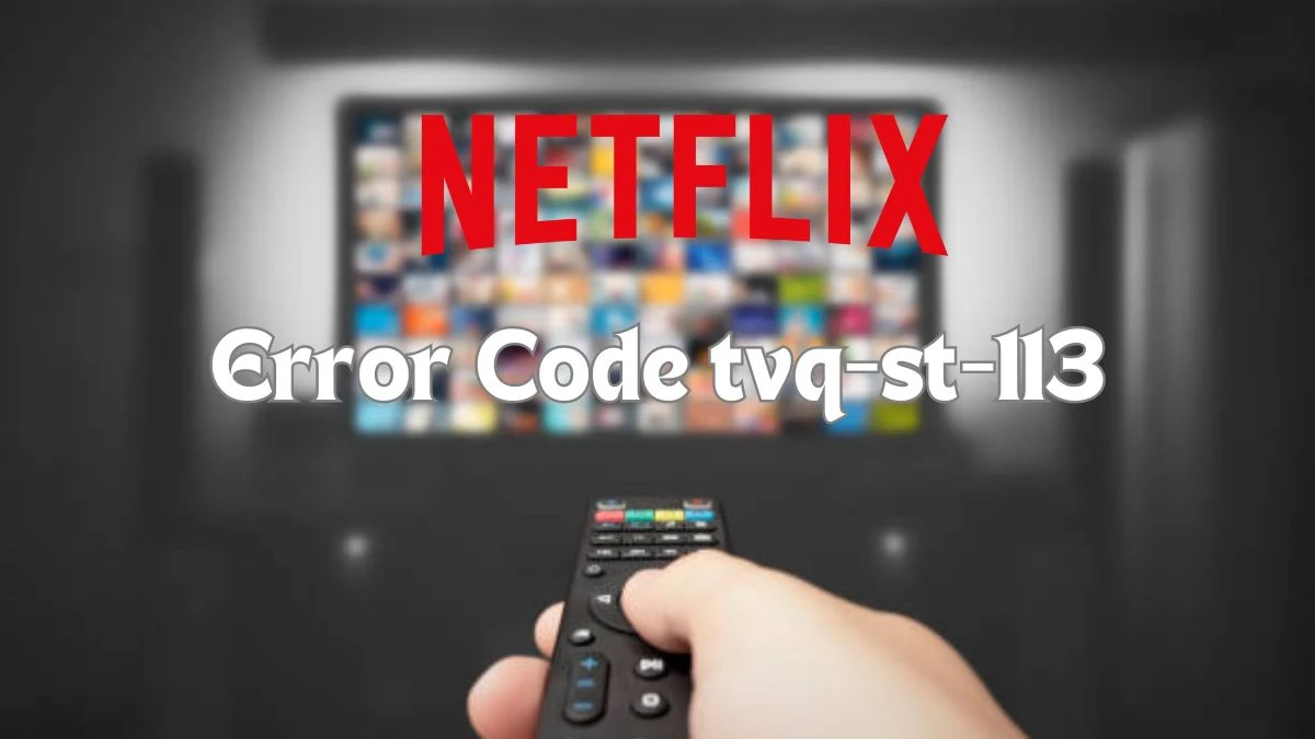 Netflix Error Code tvq-st-113 - How to Fix Netflix Error Code tvq-st-113?