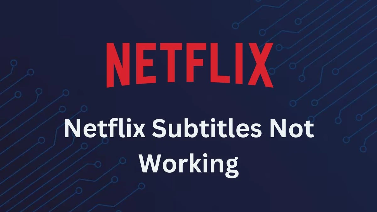 Netflix Subtitles Not Working, How to Fix Subtitles Not Working on Netflix?