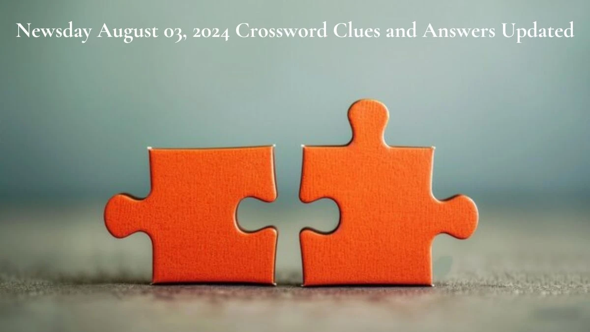 Newsday August 03, 2024 Crossword Clues and Answers Updated