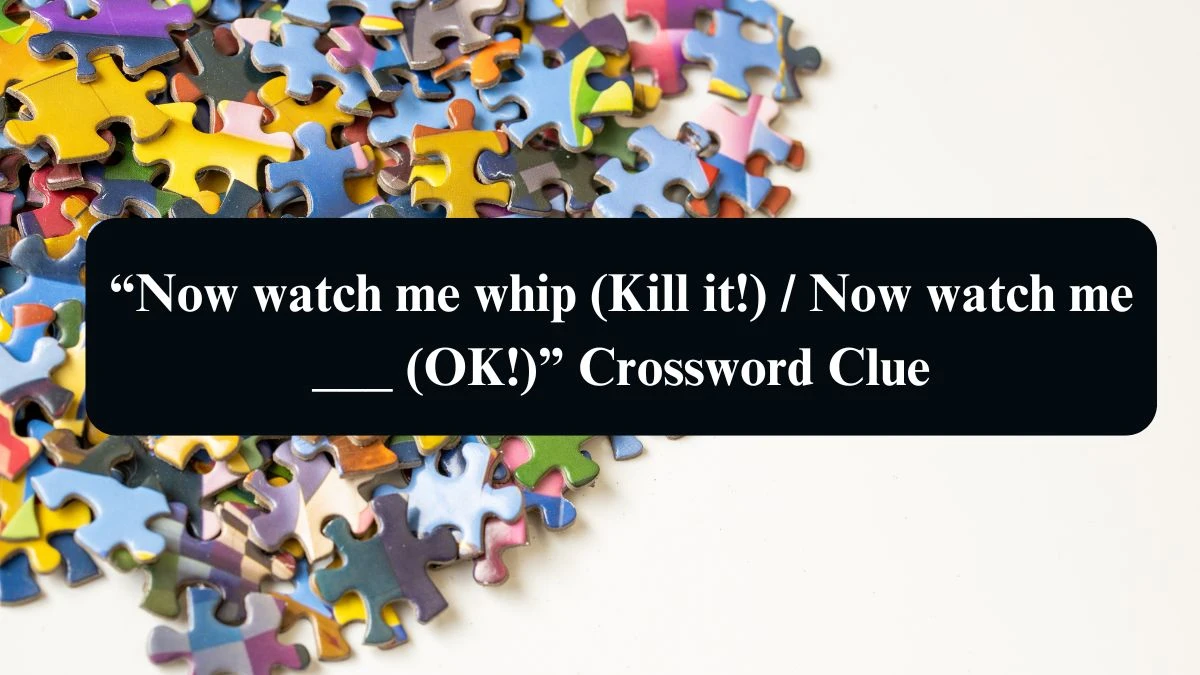 “Now watch me whip (Kill it!) / Now watch me ___ (OK!)” Universal Crossword Clue Puzzle Answer from August 16, 2024