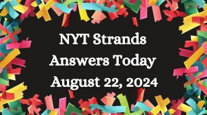 NYT Strands Answers Today August 22, 2024