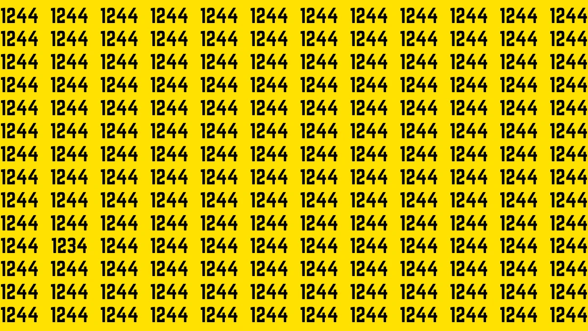 Observation Brain Challenge: Only the most attentive eyes can spot Number 1234 in 8 Secs