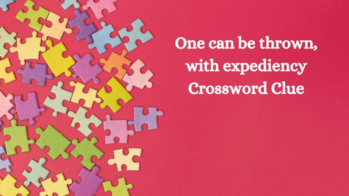 One can be thrown, with expediency Crossword Clue Puzzle Answer from August 06, 2024