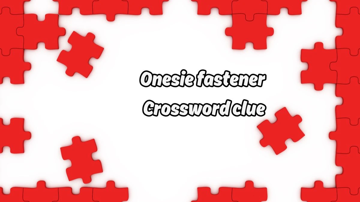 LA Times Onesie fastener Crossword Puzzle Answer from August 19, 2024